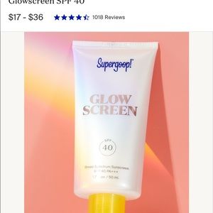 Supergoop Glow Screen Full Size (Used 2x)